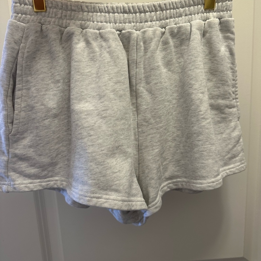 Parke Washed Grey Sweat Shorts XS